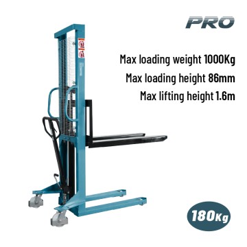 BORMANN Pro - BWR5517 Περονοφόρο Χειροκίνητο Ανύψωσης 1Ton,Ύψος Ανύψωσης 1.6m, Πιρούνια 1150x550mm (085645)