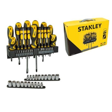 STANLEY - Σετ 47 τεμ Κατσαβίδια, μύτες και καρυδάκια (STHT0-62143)