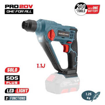 BORMANN PRO - BBP3200 Κρουστικό 1.1J Σκαπτικό Μπαταρίας 20V Solo με SDS Plus (027966)