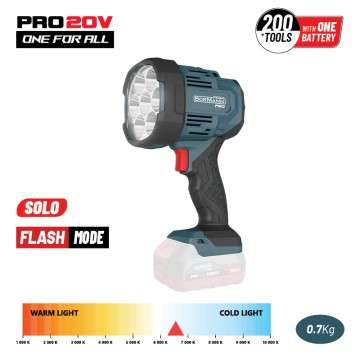 BORMANN Pro - BBP3905 Φακός Προβολέας Μπαταρίας 20V, 1000/2500Lm, SOLO (084709)