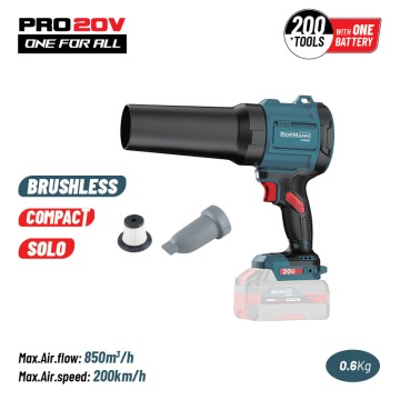 BORMANN Pro - BBP5442 Φυσητήρας-Απορροφητήρας Compact,Brushless Μπαταρίας 20V, SOLO (085119)