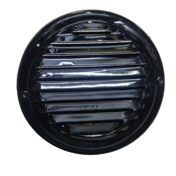VACAL - Φ75-Φ125 Μαύρη Περσίδα Με Σίτα Και Έλασμα (Φ75Μ)
