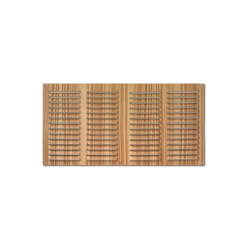 Inofix - Περσίδα Εξαερισμού 20x40cm αλουμινίου light wood (1256-3G)