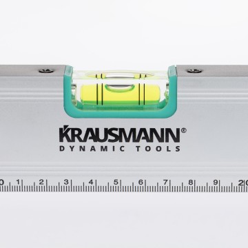 KRAUSMANN - 30cm Αλφάδια αλουμινίου μαγνητικά με 3 μάτια (H03076)