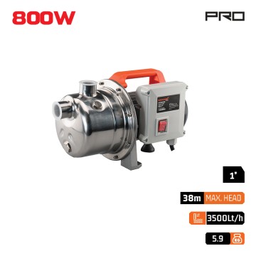 NAKAYAMA PRO - NP2035 Αντλία Επιφανείας Inox Αυτόματης Αναρρόφησης,800W (034636)