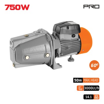 NAKAYAMA Pro - NP2047 Αντλία Επιφανείας Jet 750W, 50m, 3000l/h (086987)