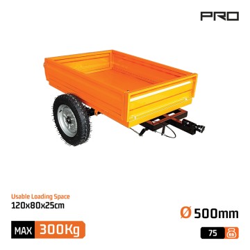 NAKAYAMA PRO - MB9305 Ρυμουλκό για το MB9300 με τροχούς 4.00x12" (070801)