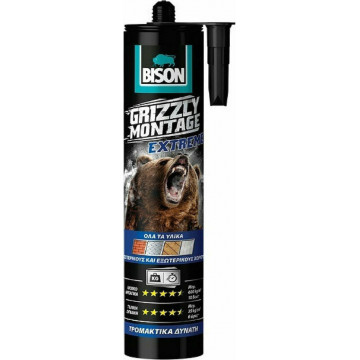 BISON - Grizzly Montage Extreme Μονταζόκολλα 2 Συστατικών Λευκή 435ml (8710439285559)