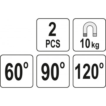 YATO - ΓΩΝΙΑ ΣΥΓΚΟΛΛΗΣΗΣ ΣΕΤ 2ΤΕΜ 10kg (YT-08721)	
