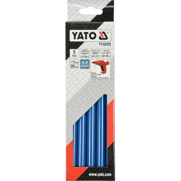 YATO - 11.2mm ΜΠΛΕ ΘΕΡΜΟΚΟΛΛΑ 5ΤΕΜ (YT-82435)