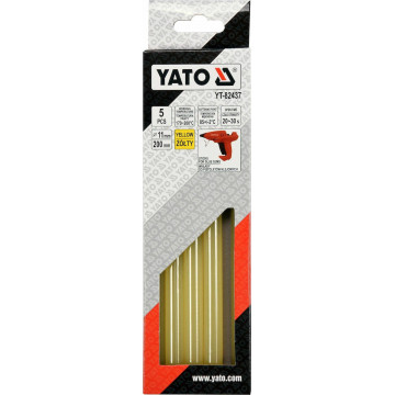 YATO - 11.2mm ΚΙΤΡΙΝΗ ΘΕΡΜΟΚΟΛΛΑ 5ΤΕΜ (YT-82437)	